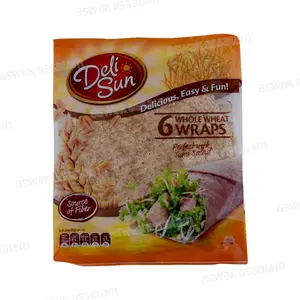 WRAPS DE FARINE DE BLE COMPLET 6 UNITES 360G DELI SUN