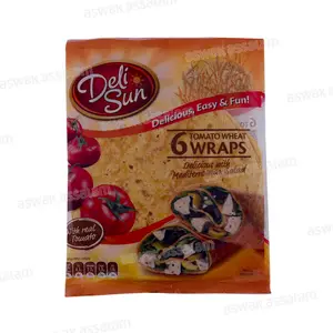 WRAPS DE FARINE DE BLE A LA TOMATE 6 UNITES 360G DELI SUN