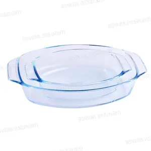 SET DE 2 PLATS A FOUR RECTANGULAIRES 31*20CM + 39*25CM PYREX