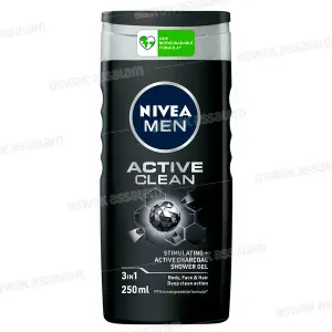 GEL DOUCHE 3 EN 1 ACTIVE CLEAN 250ML NIVEA MEN