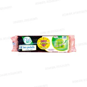 SAC POUBELLE PARFUME AVEC REPULSIF D'INSECTES 35L 12 UNITES CHIKI NET