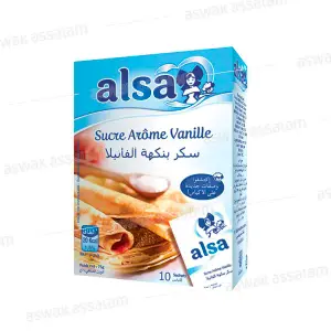SUCRE AROME VANILLE 10 SACHETS ALSA