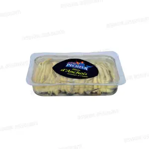 FILETS D'ANCHOIS MARINES A L'HUILE VEGETALE 180G LE P'TIT PECHEUR