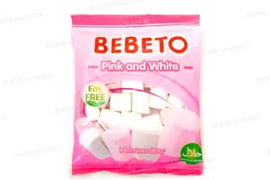GOMMES MARSHMALLOWS PINK & WHITE 135G BEBETO