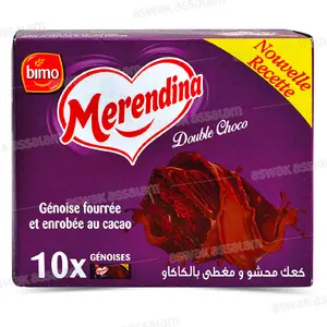 GENOISE FOURREE ET ENROBEE AU CACAO 10*36G PACK MERENDINA