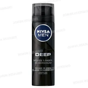 MOUSSE A RASER AU CHARBON NOIR DEEP 200ML NIVEA MEN