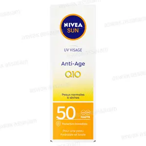 ECRAN ANTI-AGE PEAUX NOMALES A SECHES Q10 SPF 50 NIVEA SUN