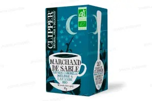 INFUSION MARCHAND DE SABLE BIO CAMOMILLE, MELISSE & LAVANDE 30G CLIPPER