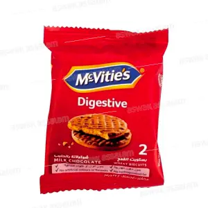 BISCUIT CHOCOLAT AU LAIT DIGESTIVE 2 PIECES MCVITIE'S