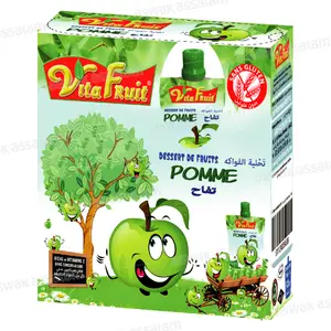 DESSERT DE FRUITS POMME PACK DE 4 GOURDES *80G VITAFRUIT