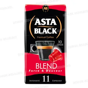 CAFE BLEND BOITE 10 CAPSULES COMPATIBLES ASTA BLACK