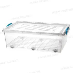 Boite de Rangement 30l Avec Roues