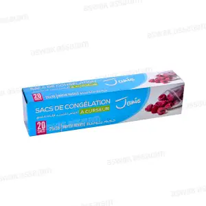 SACS DE CONGELATION A CURSEUR 25*30CM 20 UNITES JANIS