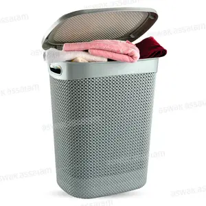 COFFRE A LINGE 52L MOTIF GOUTTE D'EAU