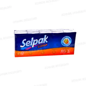 MOUCHOIR DE POCHE LOTION 4 PLIS 10 UNITES SELPAK