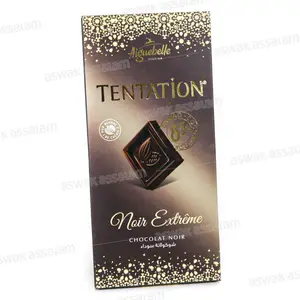 CHOCOLAT NOIR EXTREME 85% TABLETTE 100G TENTATION AIGUEBELLE