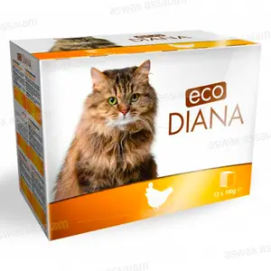 PATE POULET EN BARQUETTE POUR CHAT 100G ECO DIANA