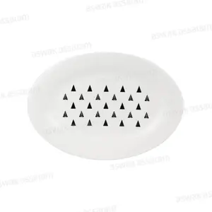 PLAT OVALE CERAMIQUE 31X22CM MOTIF SAPIN, MAKE A WISH