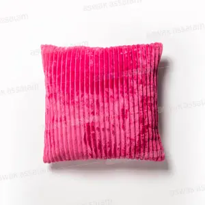 COUSSIN VELOURS RELIEF – ROSE 50*50CM