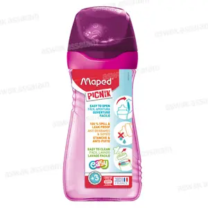 GOURDE 430ML ROSE MAPED