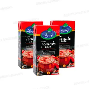 LOT DE 3 SAUCES TOMATES CUISINEES 390G KHAYRAT (2 ACHETES = 1 GRATUIT)