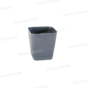 POT DE FLEURS AVEC SOUCOUPE 1,8L ROUGE GAMME SAFIR