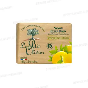 SAVON EXTRA DOUX VERVEINE CITRON 100G LE PETIT OLIVIER