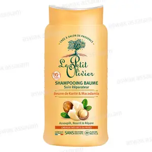 SHAMPOOING BAUME BEURRE DE KARITE ET MACADAMIA CHEVEUX TRES SECS OU FRISES 250ML LE PETIT OLIVIER
