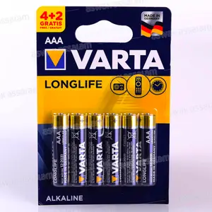6 Piles Alcalines Superlife Type Aaa Varta (4+2 Gratuites)