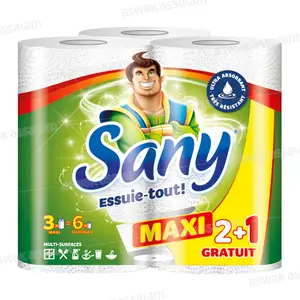 LOT DE 3 ESSUIE-TOUT MAXI 2 PLIS SANY (2 ACHETES = 1 GRATUIT )