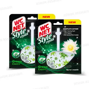 LOT DE 2 BLOCS CUVETTE CRYSTAL VERT WC NET (-50% SUR LE 2EME)