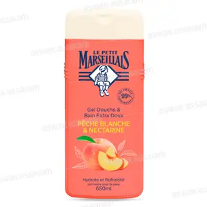 GEL DOUCHE PECHE BLANCHE ET NECTARINE 650ML LE PETIT MARSEILLAIS
