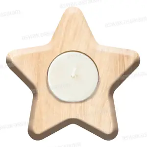 PORTE BOUGIE ETOILE 10*10CM + 1 BOUGIE OFFERTE