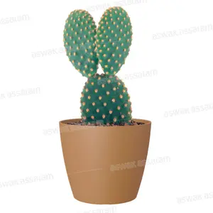 POT DE FLEURS JAUNE MOUTARDE 14CM SAN REMO