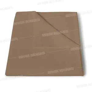 DRAP PLAT COTONELLE 240*270CM TAUPE RICHBOND