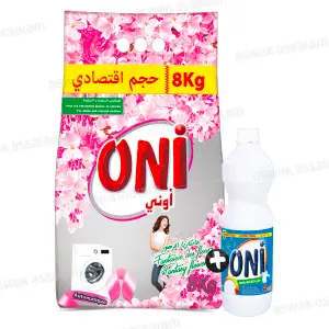 LESSIVE MATIC PARFUM FLORAL 8KG ONI (EAU DE JAVEL 1L GRATUITE)