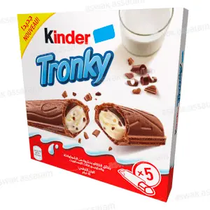BISCUIT FOURRE CHOCOLAT & CREME 5*18G TRONKY KINDER