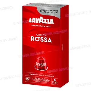 CAFE ESPRESSO QUALITA ROSSA INTENSITE 10 BOITE 10 CAPSULES LAVAZZA