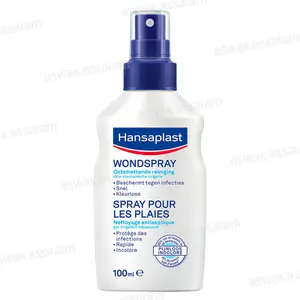 SPRAY NETTOYANT ANTISEPTIQUE INDOLORE POUR PLAIES 100ML HANSAPLAST