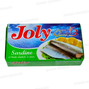 SARDINE A L'HUILE VEGETALE ET CITRON 125G JOLY