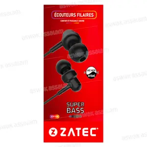 ECOUTEURS FILAIRES INTRA-AURICULAIRES JOY108 ZATEC