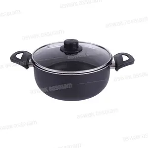 MARMITE BASSE REVETEMENT EN GRANITE 26CM