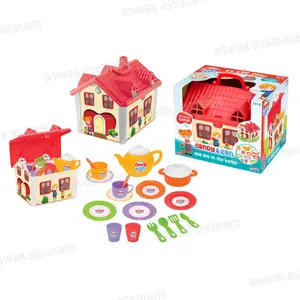 MAISON DE THE AVEC ACCESSOIRES POUR ENFANT