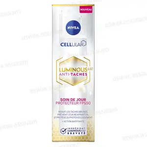 SOIN DE JOUR VISAGE PROTECTEUR ANTI-TACHES FPS 50 LUMINOUS CELLULAR 40ML NIVEA