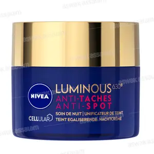 SOIN DE NUIT VISAGE ANTI-TACHES ANTI-SPOT UNIFICATEUR DE TEINT 50ML LUMINOUS CELLULAR NIVEA