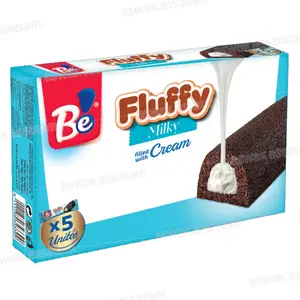 GENOISE FLUFFY MILKY CREAM 5*48G PACK BE