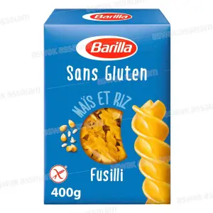 FUSILLI DE MAIS ET RIZ SANS GLUTEN 400G BARILLA