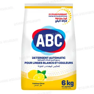 LESSIVE MACHINE FRAICHEUR CITRON 6KG ABC
