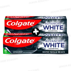LOT DE 2 DENTIFRICES ADVANCED WHITE CHARBON COLGATE (-50% SUR LE 2EME)