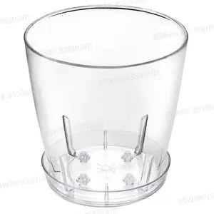 POT DE FLEURS TRANSPARENT 13*12CM ORCHID